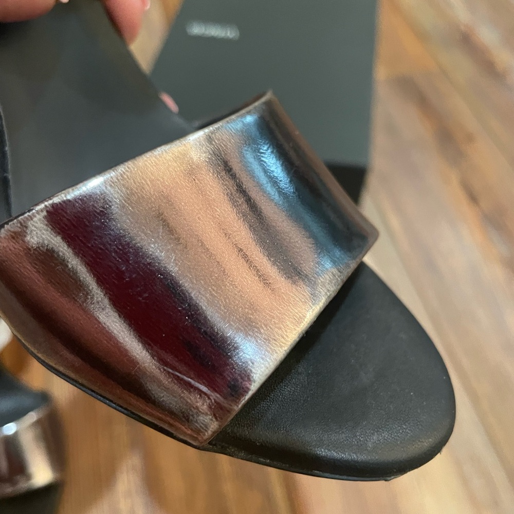 Vince Metallic & Leather Heels - Picture 10 of 11